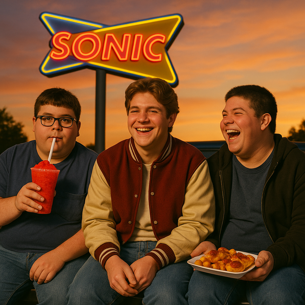 me and my two friends at sonic