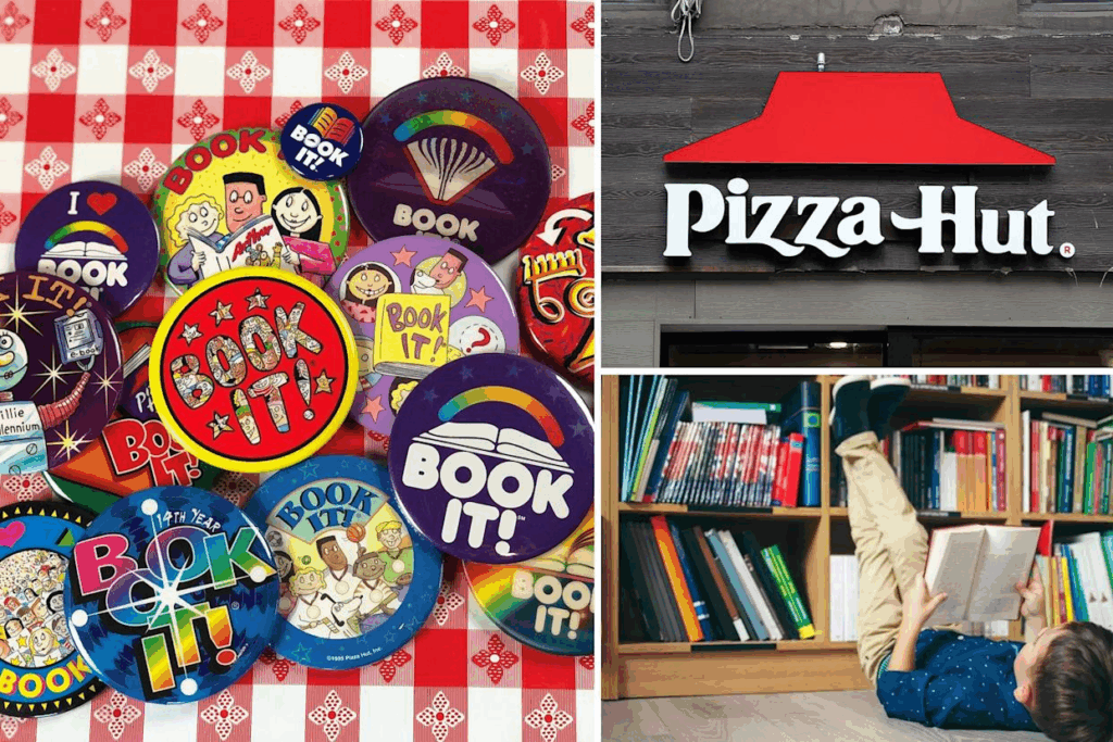 pizza hut logo and book it program